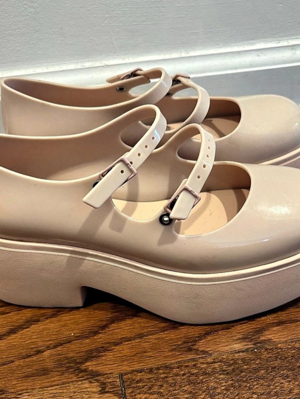 Melissa Farah Platform Mary Jane Shoes Pink